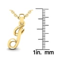 thumbnail image 5 of SuperJeweler J Initial Necklace in Heavy 14 Karat Yellow Gold With Free 18 inch Cable Chain, for Women, 5 of 6
