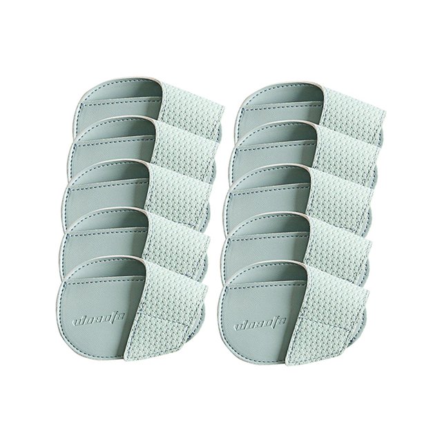 Destyer Golf Head Covers PU Portable Protector Travel Golf Athlete for Training Light Blue Large 10 Pcs 1Set
