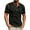 Black@GC@, variant on CONZONE Men's T-Shirts Short Sleeve T Shirts for Men Casual Crew Neck Solid Color Lightweight Tees Soft Cozy Half Buttons Tops