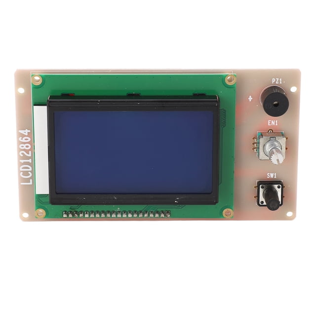 3D Printer LCD Display Screen, Double Row Interface 12864 LCD Control Module LED Backlit For A6 A8 PLUS