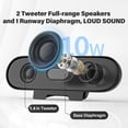 thumbnail image 2 of Altavoces de ordenador LXTNFU para monitor de escritorio USB-C negros, 2 of 7