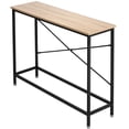 thumbnail image 6 of Ktaxon Modern Console Table, 41.3" Narrow Sofa Table TV Stand with Sturdy X Metal Frame in Entryway, Living Room, Hallway, Bedroom, Hotel, Natural, 6 of 7