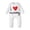White, variant on Newborn Baby Girl Boy Outfit I LOVE DADDY Letter Print On𝐞sie Long Sleeve Romper Sweatshirt Cute Fall Bodysuit