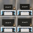 thumbnail image 5 of White TV Stand for 60 Inch TV Entertainment Center Stand LED TV Stand with Drawer and Storage for TV Console Cabinet Media Cable Box Gaming 60 inch TV Stands for Bedroom Living 51*14*18 inch, 5 of 9