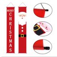 thumbnail image 3 of Bearachild 1 par de carteles navideños, letrero de porche de Navidad, cartel de puerta de Navidad de tela Oxford, decoración de fiesta para colgar en la Kits de decoración para fiestas A Bearachild HA000240-03B, 3 of 6