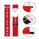 thumbnail image 3 of Bearachild 1 par de carteles navideños, letrero de porche de Navidad, cartel de puerta de Navidad de tela Oxford, decoración de fiesta para colgar en la Kits de decoración para fiestas A Bearachild HA000240-03B, 3 of 6