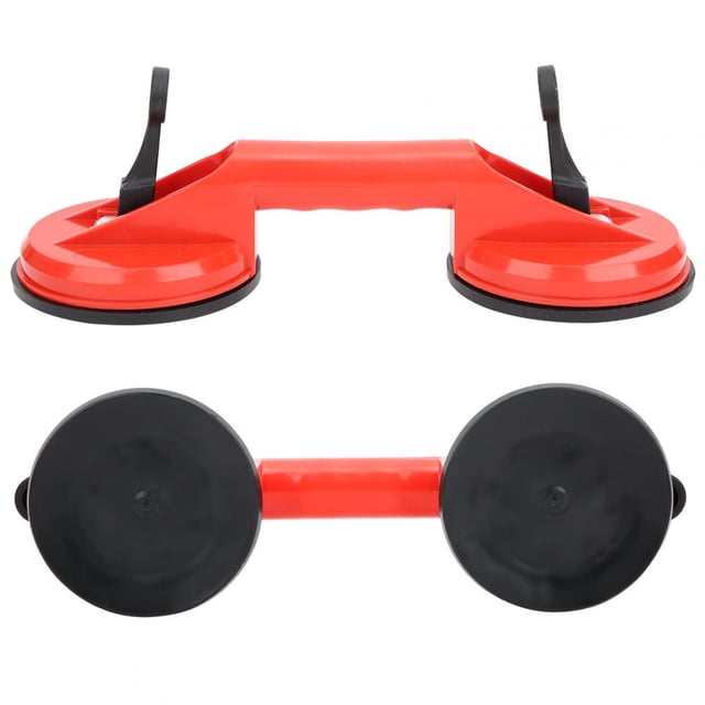 Pirador Rojo De Doble Azulejos, Copa De Doble Succión No Tóxica De 11.5 Cm, Herramienta De Hardware De 60 Kg Para La Herramienta Del Extractor De La Puerta Placa De Vidrio