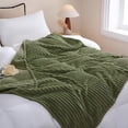 thumbnail image 7 of AUQ Red Fleece Throw Blanket 50"×60"For Couch Sofa Bed,Super Soft Cozy Plush Microfiber Flannel Blanket with Stripes Design Lightweight for Adults,Woman,Girls, 7 of 7