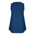 thumbnail image 5 of Cagogo Ladies Plus Size Tank Tops Under $5 Flowy Pleated Going Out Basic Cami Tee Shirts Dressy Casual Button Up V Neck Sleeveless Tee Shirt Grandma Mothers Day Gift, 5 of 5