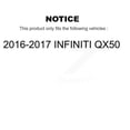 thumbnail image 2 of Transit Auto Front Rear Ceramic Brake Pads and Parking Shoes Kit for Car 2016-2017 INFINITI QX50 KCN-100005, 2 of 11