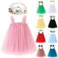 thumbnail image 4 of Tkrady Dress for Girls Spring Summer New Mesh Sling Tulle Fashionable Tutu Dresses with Headband, Sizes 1-4 Years, 4 of 5