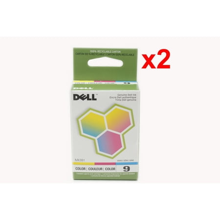 Dell 926 Photo - Lot of 2 New Genuine Dell Series 9 Ink Cartridge MK991 For 926 V305 V305W DX506