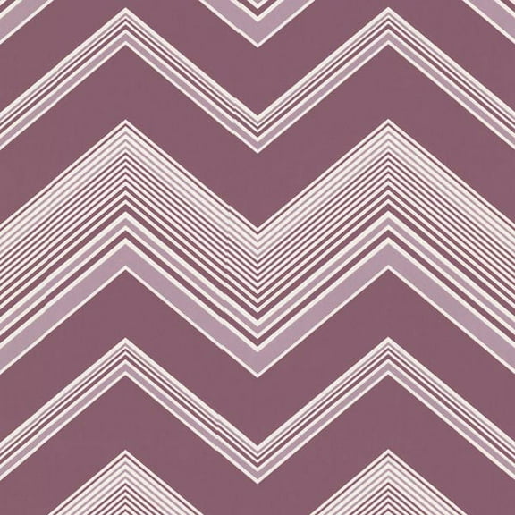 Decorline Bearden Purple Zig Zag Wallpaper