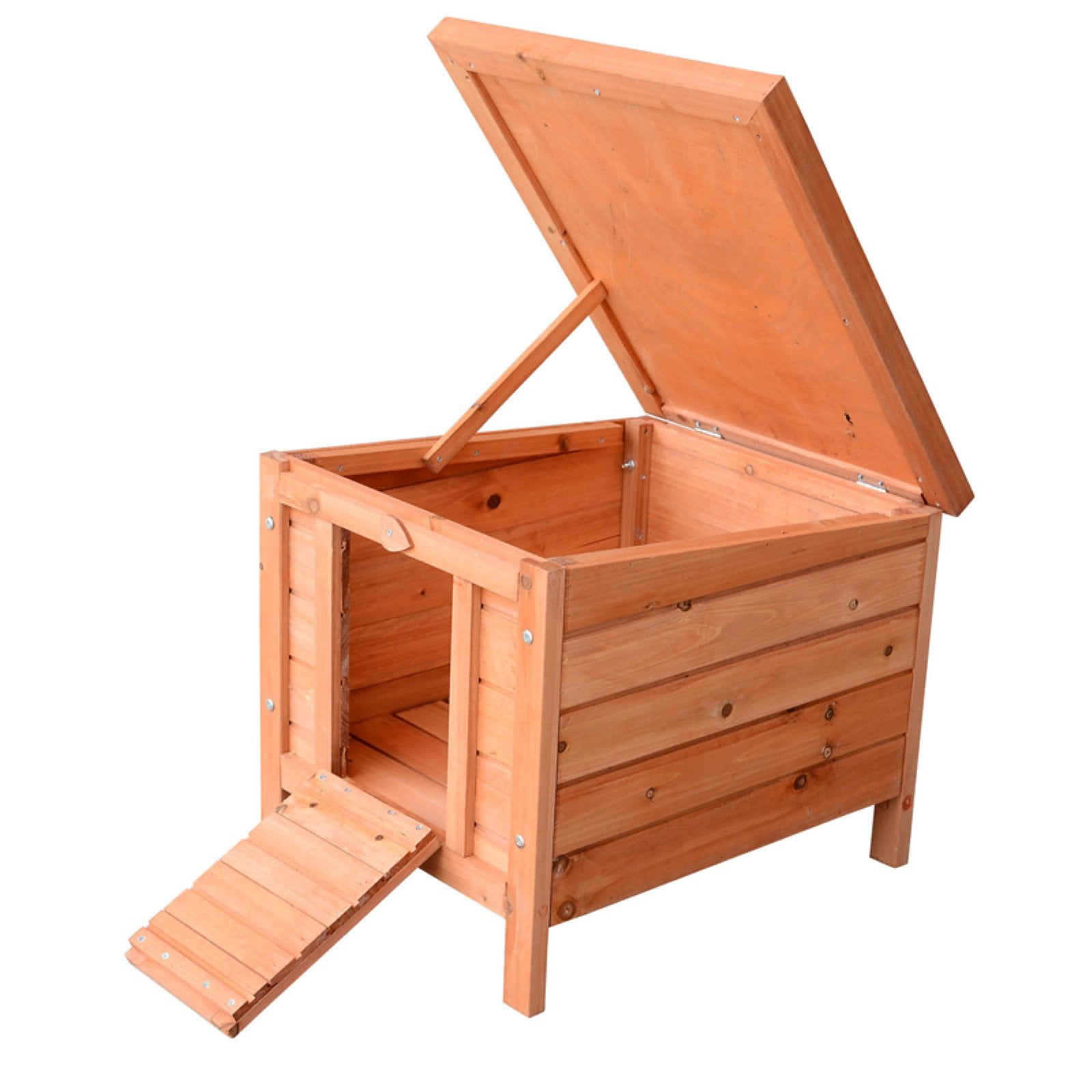 Pawhut Small Wooden Bunny Rabbit/Guinea Pig House