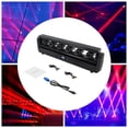 thumbnail image 4 of Moving Head Stage Light 6 Head Stage Bar Light Red Laser Beam DJ Party Disco Strobe Light, 4 of 12