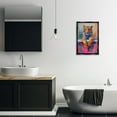 thumbnail image 2 of Stupell Industries Bathing Tiger in Bright Tub Abstract Painting Black Floater Framed Canvas Art Print Wall Art, 17 x 25, 2 of 9
