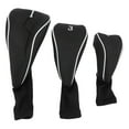 thumbnail image 2 of 3PCS Club Head Covers, Universal Elastic Long Neck Headcovers Set, Thick Material, Fine Stitching, Full Guard for Clubs, Prevent Slipping, 2 of 7