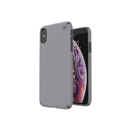 Speck Presidio Pro - Back cover for cell phone - polycarbonate - slate gray, filigree gray - for Apple iPhone XS Max