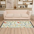 thumbnail image 2 of Yayeee Runner Rug for Bedroom 2'x6' Machine Washable Hallway Non Slip Mat, Watercolor Wildflowers Pattern, 2 of 8