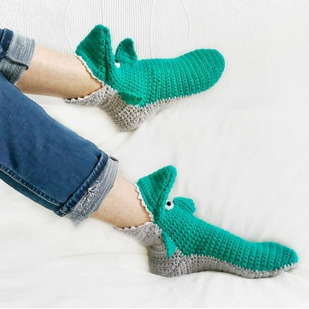 

Spring hue Funny Animal Socks for Women Novelty Crocodile Floor Socks Christmas Creative 3D Knit Sock