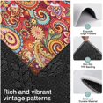 thumbnail image 3 of Red Pioneer Flower and Paisley Pattern Kitchen Rugs Sets Of 3,Kitchen Runner Rugs Non Skid Washable,Decorative Kitchen Floor Mats for Kitchen,Sink,Laundry,17"x30"+ 17"x47" + 17"x59", 3 of 6