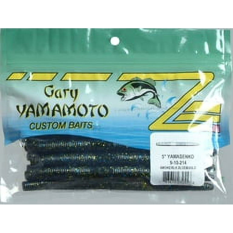 Yamamoto Baits Senko 5in Worm, 10 Pack, Smoke/Black
