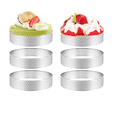 thumbnail image 3 of 6Pcs 18cm Circular Tart Rings with Holes Round Stainless Steel Fruit Pie Quiches Cake Mousse Mold Kitchen Baking Tool, 3 of 7