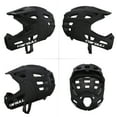 Innovative Full Face Bike Helmet with Detachable Chin Guard and Visor