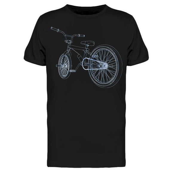 Bicycle Bmx 3d Style T-Shirt Men -Image by Shutterstock, Male XX-Large