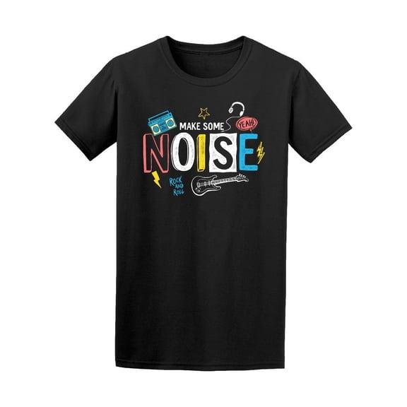 Colorful Music Make Some Noise Tee Men's -Image by Shutterstock