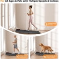 thumbnail image 3 of Hind Walking Pad, Under Desk Treadmill with 5% Incline, 2.5HP Portable Compact Treadmill for Home Office Exercise, 265 Lbs Weight Capacity, Red, 3 of 6