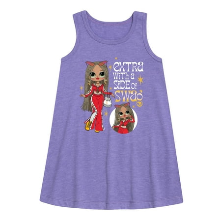 

Lol OMG! - Extra With A Side Of Swag - Toddler and Youth Girls A-line Dress