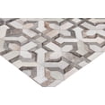 thumbnail image 2 of Exquisite Rugs Natural Hide Silver/Ivory Leather Hide Hand-Tufted Area Rug, 2 of 4