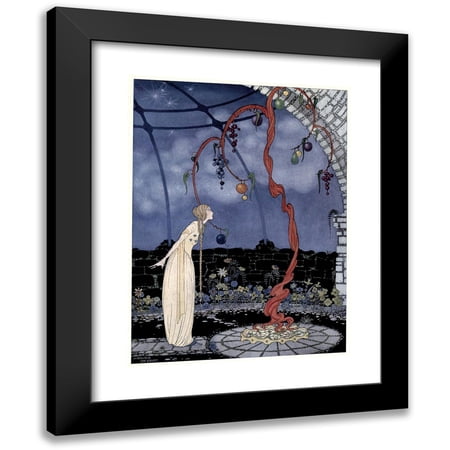Virginia Frances Sterrett 12x14 Black Modern Framed Museum Art Print Titled - Rosalie Saw Before Her Eyes a Tree of Marvellous Beauty (1920)
