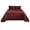 Garnet, variant on Basket Weave 100% Cotton Jacquard Matelassé Bedspread Set Garnet / Twin
