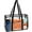 black, variant on Fammart Unisex Large PVC Clear Beach Tote Bag，Clear Beach Bag for Women, Large Clear Tote Bag for Stadium Events - Zipper Closure, Waterproof, Sandproof