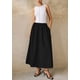 thumbnail image 3 of Vestido Maxi PRETTYGARDEN sin mangas con patchwork fluido en negro y blanco, talla L, 3 of 8