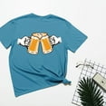 thumbnail image 5 of WREESH Womens Summer Beer Print T-Shirts Oktoberfest Tee Tops Casual Basic Crewneck Short Sleeve Pullover Slim Fit Soft Workout Shirts Sky Blue, 5 of 5
