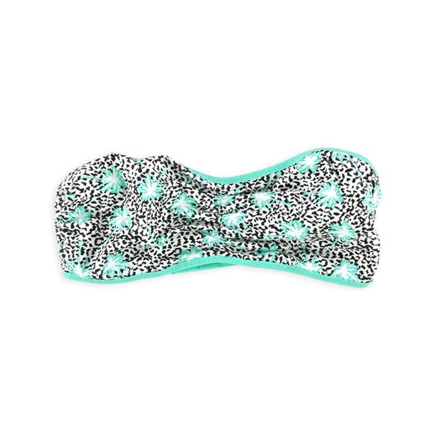 Aeropostale Sujetador bandeau con tirantes reversibles para mujer, verde, mediano Aeropostale Bandeau