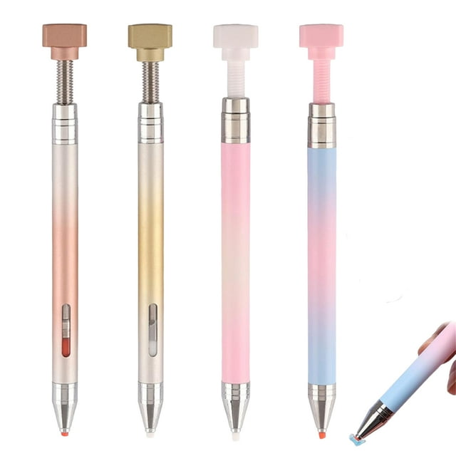 Guardurnaity 4 bolígrafos de diamante de resultados profesionales para decoración de uñas, bolígrafos de cera para puntear y pintar con Juegos de manicura