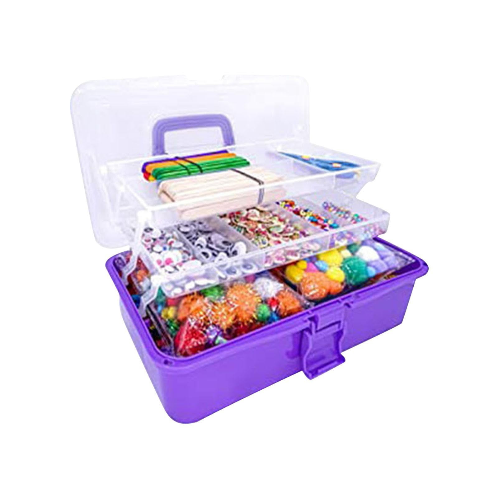 DIY Tote Box Set for Kids - Portable Craft Storage with Safe Materials for Educational Play - Perfect Gift for Ages 3-8 B
