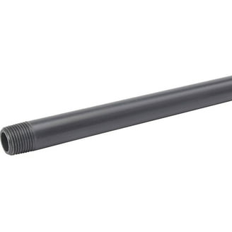 B&K Schedule 80 PVC Nipple - 1-1/4" X 2", Gray, For Pressure Applications & Water Transport