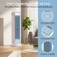 thumbnail image 3 of qolami Air Cooler Tower Fan, Breezamax 42" Table Fan with Remote, Bladeless Fan with LED Display, 0-199 Adjust Speed, 48.8 Degree Wide-Angle Airflow, 3 of 8