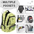 thumbnail image 6 of Yspwyqan School Backpack for Kids Boys, 17" Multi-Pocket Fits 15.6 Laptop, Music Frog Lightweight Bookbag with Front Pocket for Elementary Middle School Supplies, 6 of 7