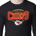 thumbnail image 3 of Men's Starter Black Kansas City Chiefs Team Track Graphic Long Sleeve T-Shirt, 3 of 3