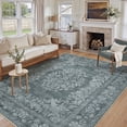 thumbnail image 4 of WIPONKEN 8x10 Area Rugs for Living Room Bedroom Dining Room Office Farmhouse, Machine Washable Non Slip Vintage Persia Rug Gray, 4 of 8