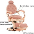 thumbnail image 5 of BarberPub Heavy Duty Metal Vintage Barber Chair All Purpose Hydraulic Recline Salon Beauty Spa Chair Styling Equipment 8914, 5 of 8