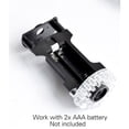 thumbnail image 5 of Cámara simulada, cámara tipo bala de vigilancia simulada, pieles impermeables para exteriores/interiores con luz LED intermitente, negro, negro, 5 of 5
