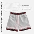 thumbnail image 5 of Dark Christmas Red Plaids Green Lines Snowflakes Swim Trunks Board Shorts Beach Pants Bathing Bottoms 5T, 5 of 8