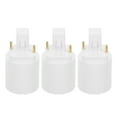 thumbnail image 1 of KAKOWELY light socket replacement 3 Pcs G23 To E27/E26/E14​ Light Bulb Socket Converter: Replacement Flexible Lighting Fixture - Easy Installation 2-Pin Lamp Base For Home Lighting, 1 of 5